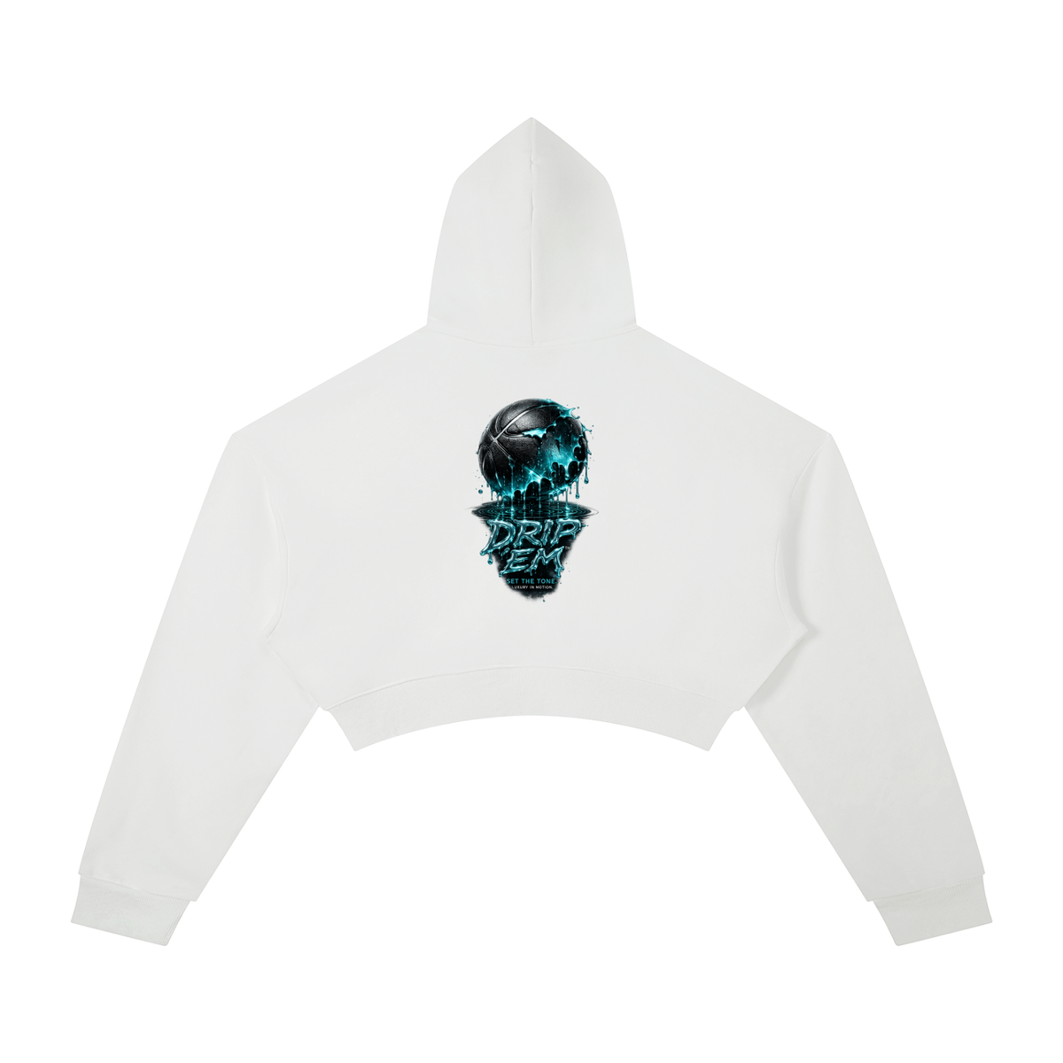 DRIP ʻEM™ Basketball Cropped Hoodie | Women