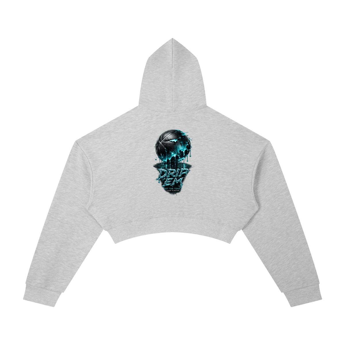 DRIP ʻEM™ Basketball Cropped Hoodie | Women
