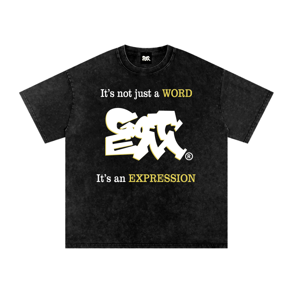 GOT ʻEM® Original with Tagline Snow Washed Oversized Cotton T-Shirt | Unisex