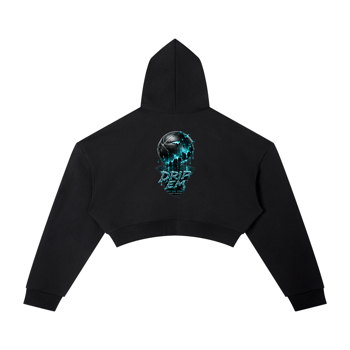 DRIP ʻEM™ Basketball Cropped Hoodie | Women
