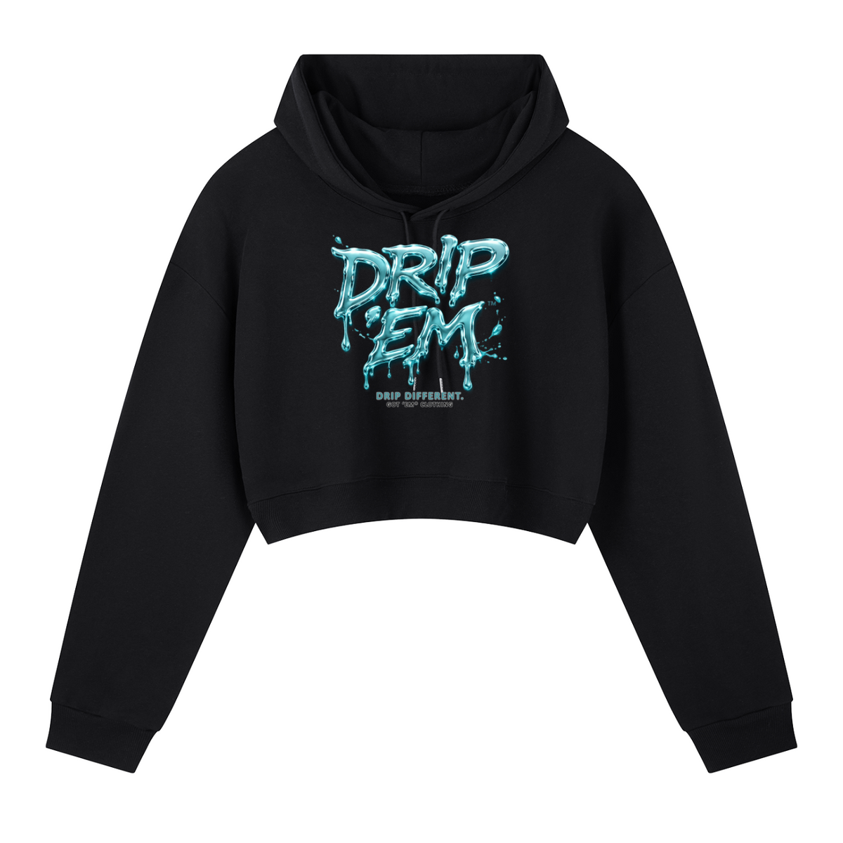 DRIP ʻEM™ Basketball Cropped Hoodie | Women