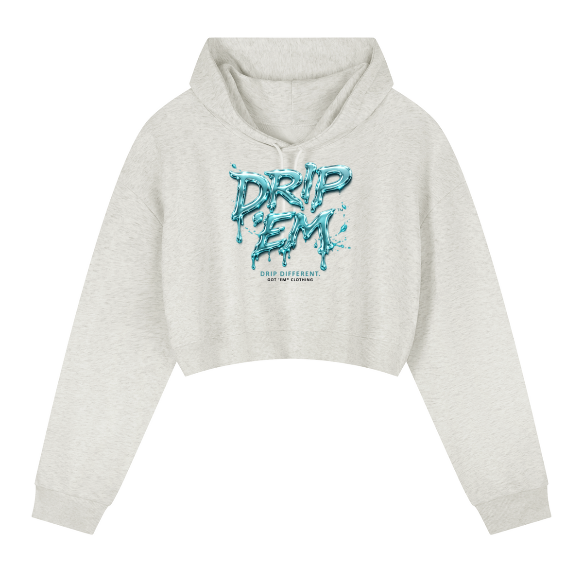 DRIP ʻEM™ Basketball Cropped Hoodie | Women