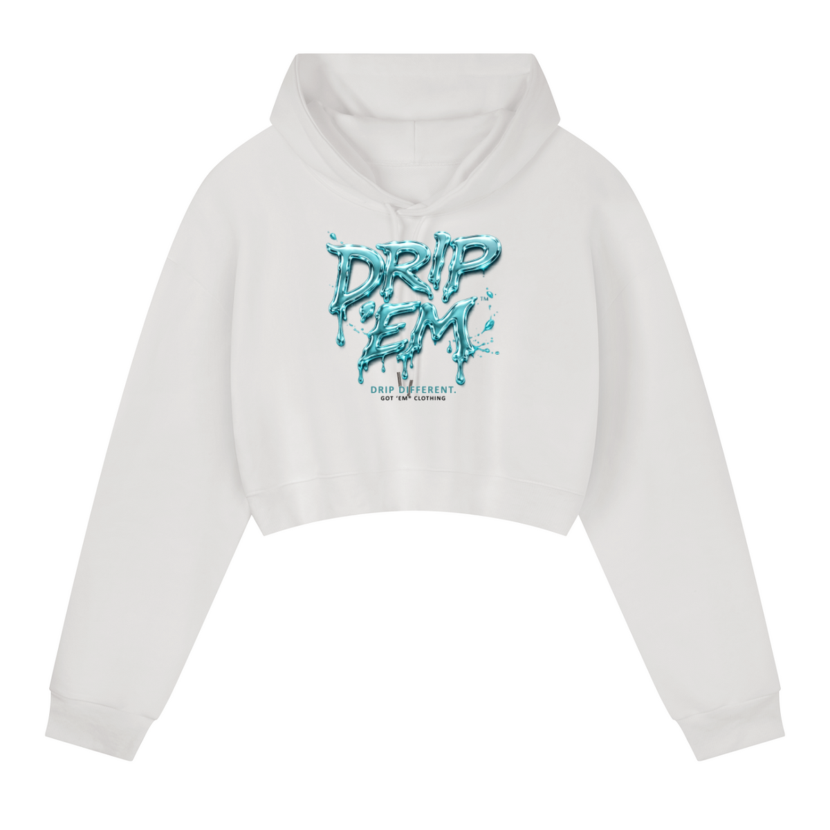 DRIP ʻEM™ Basketball Cropped Hoodie | Women