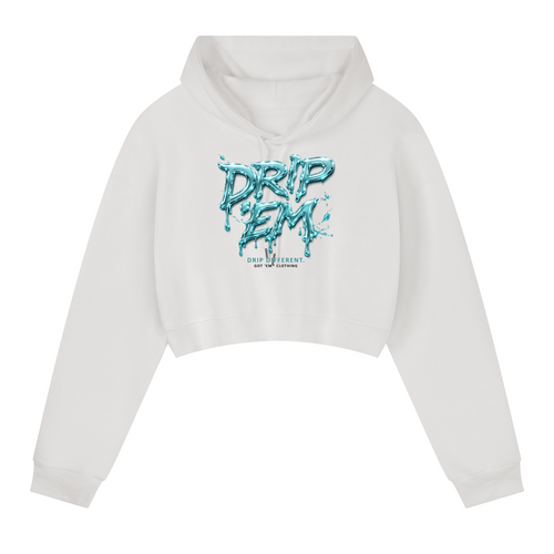 DRIP ʻEM™ Basketball Cropped Hoodie | Women